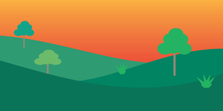 	
Mountains, hills, sun and skyline packaging design, fabric, and print. Vector illustration, image cross processed vintage effect