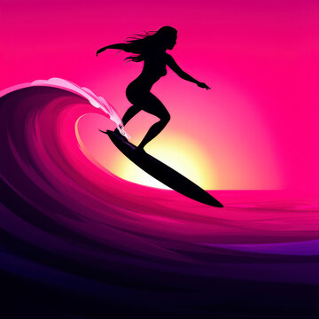 silueta, mujer, vector, baile, ilustraci&oacute;n, gente, brincar, deporte, verano, abstracta, diversi&oacute;n, bailaora, cielo, bailarines, acu&aacute;tico, activo, arte, surf, chico, fiesta, acci&oacute;n, estilo de vida, pla