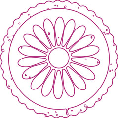 Naklejka premium pink flower background