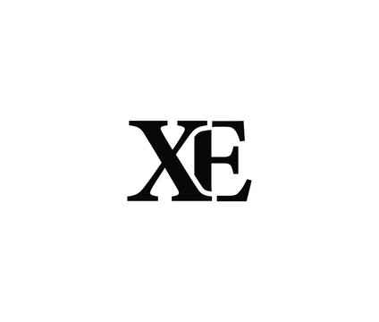 XE  large black letters on white background