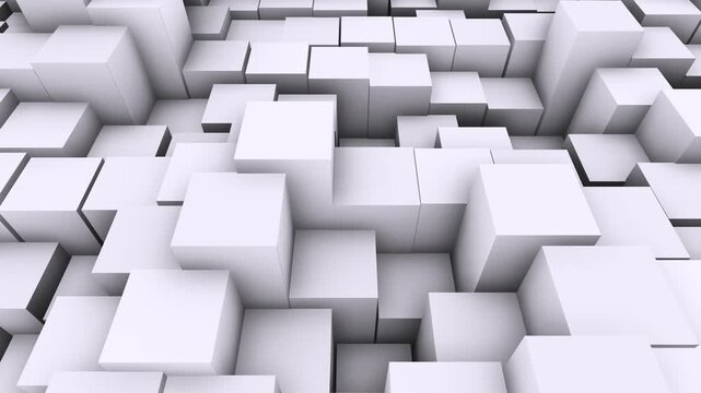 Minimalist abstract cubes fill the frame