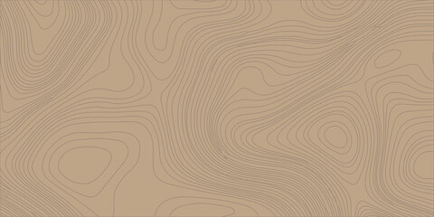Brown Topographic Map Background with Contour Lines Texture, Seamless Abstract Geographic Vector Pattern for Design © Creative Lis