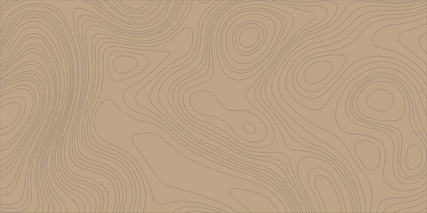 Brown Topographic Map Background with Contour Lines Texture, Seamless Abstract Geographic Vector Pattern for Design © Creative Lis