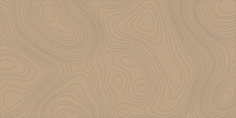 Brown Topographic Map Background with Contour Lines Texture, Seamless Abstract Geographic Vector Pattern for Design © Creative Lis