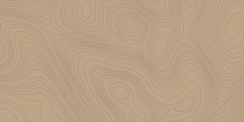 Brown Topographic Map Background with Contour Lines Texture, Seamless Abstract Geographic Vector Pattern for Design © Creative Lis