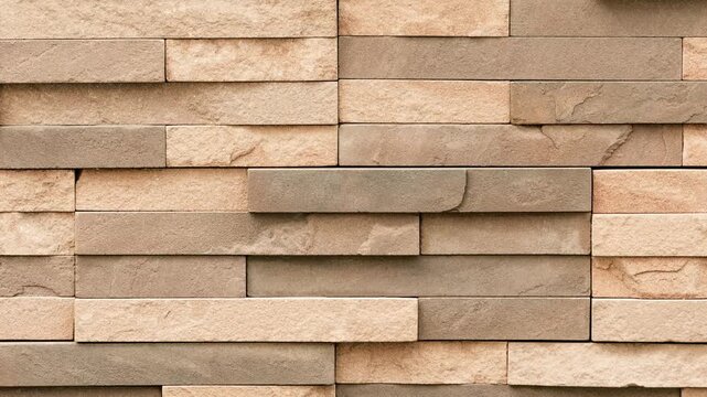 beige brick wall texture close up with natural light and shadow detail