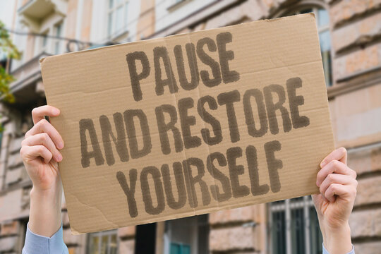 "Pause And Restore Yourself" research confirms intentional inactivity measurably contributes to human health and recovery. REST. REAL. HEALTH. MODERN. BODY.