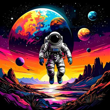 astronaut in space
