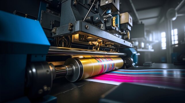 A machine that is printing a sheet of paper on a table