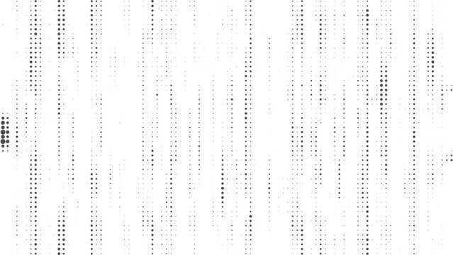 Minimal vertical halftone dot columns with subtle variation, abstract monochrome data pattern background for clean modern digital design