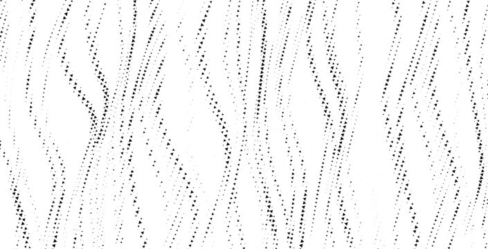 Vertical triangle particle lines with scattered geometric flow, abstract monochrome background for modern digital design, data streams, and technology concepts