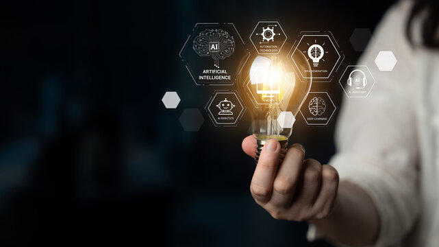 AI learning system involves deep learning, supervised machine learning, and natural language processing. AI learning diagram shows how AI advances learn in automation and data processing. Spline