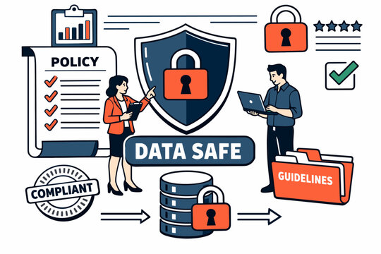 Protecting sensitive information with data safety policies and compliance measures