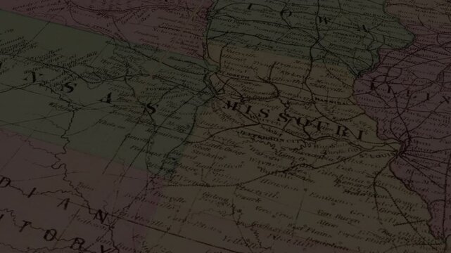 texas state map highlight on united states vintage map animated map, use for label for geography visuals, news graphics, educational content, and regional. presentation video