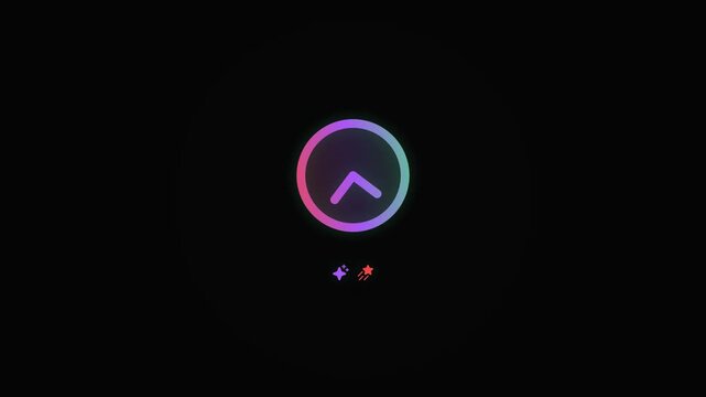 Spinning Clock Face with Rotating Hands and Glowing Ring Icon Animation