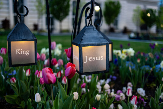 post box with flowers