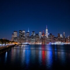 Fototapeta premium Skyline of downtown New York, New York, USA 