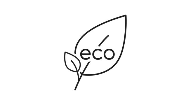 Premium Vector Eco friendly leaf logo design.