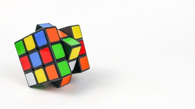 Rubik's Cube invented by a Hungarian architect Erno Rubik in 1974 on April 27, 2026 in Bogor, Indonesia