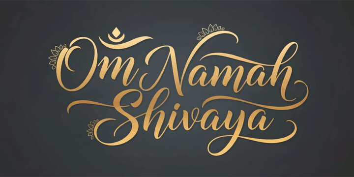 Om Namah Shivaya mantra symbol.
