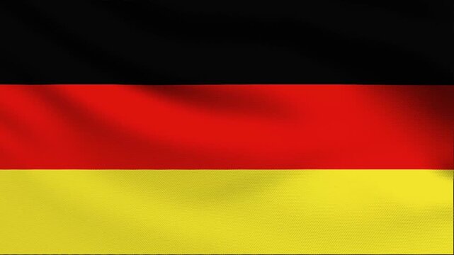 Full screen loop video of Germany flag waving.