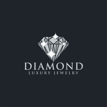 simple graphic diamond logo template 