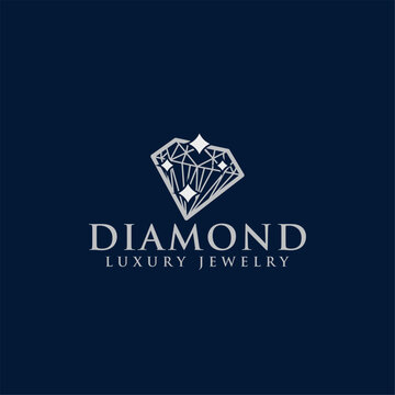 simple graphic diamond logo template 