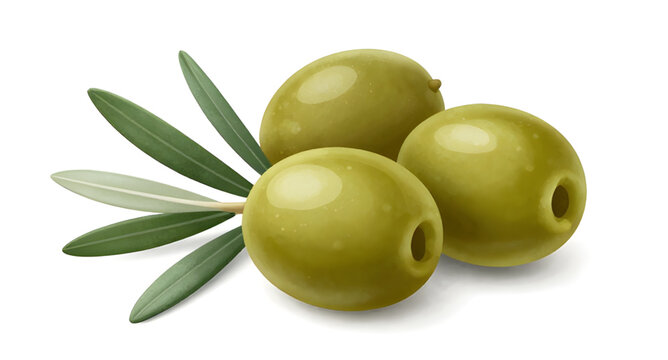 green olives branch, olive fruit with leaves, fresh organic olives, mediterranean food ingredient, healthy olive branch, natural green fruit, farm fresh olives, olive tree branch, white background oli