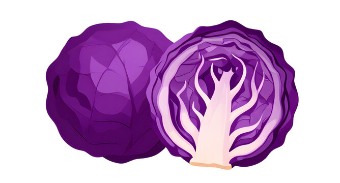 cabbage illustration, purple cabbage vegetable, fresh leafy cabbage, organic farm produce, healthy green vegetable, brassica vegetable design, natural food ingredient, vegan kitchen produce, nutritiou