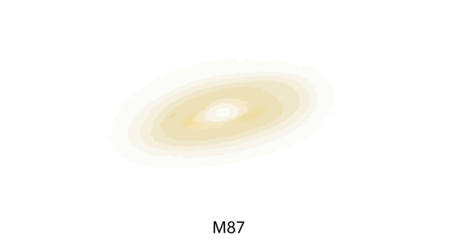M87 A Stellar Spectacle in the Cosmos, Illustrating an Elliptical Galaxy's Simple Beauty
