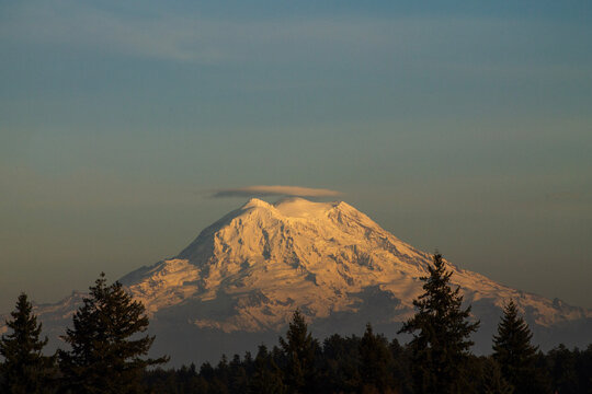 Mount Ranier at Sunset