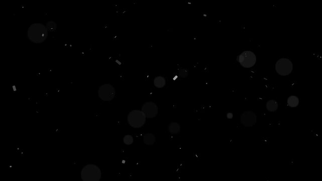 Clean white particle bokeh dust slowly moving and shimmering as an abstract background overlay effect video