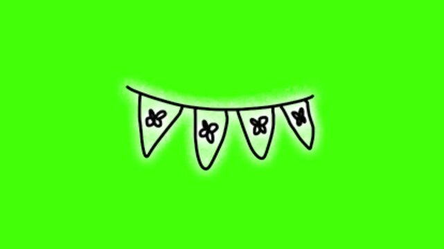 vector illustration of an party element