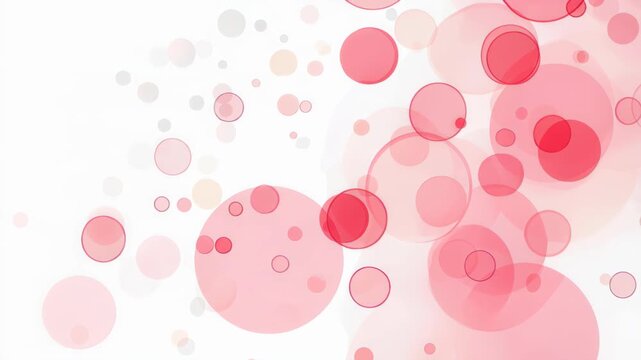 Ethereal Bubbles: A delicate dance of transparent, red circles floats across the scene, creating an atmosphere of lightness and visual interest. Capturing the pure essence of abstract beauty.