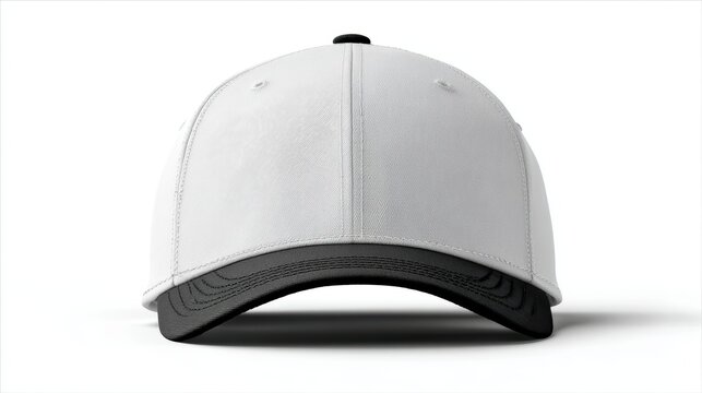 cap mockup front view,  isolated cutout, object with shadow on transparent background, hat is a baseball cap, hat, cap, fashion, baseball, isolated, cloth, blank, sport, visor