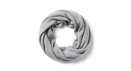 Naklejka premium A stylish scarf is isolated on white background