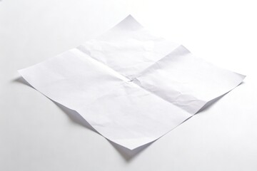 Obraz premium Crumpled white paper on surface