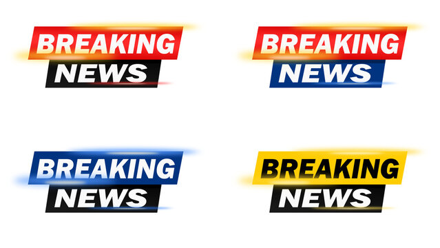 news channel logo and background, breaking news graphic
