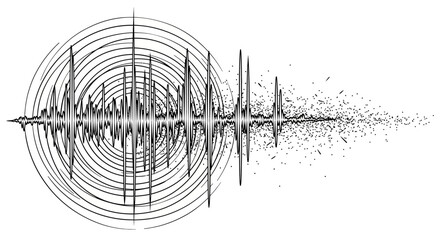 Sound Waveform Audio Signal Pattern. © Shal_Kafa_Alfattah