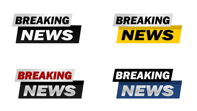 news channel logo and background, breaking news graphic