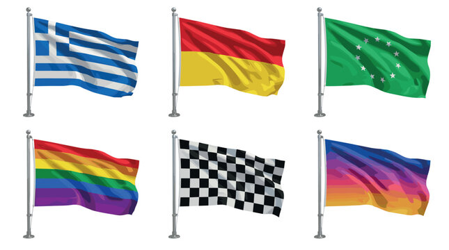 Flags displaying diversity and unity at international cultural event outdoor exhibition vibrant atmosphere wide view