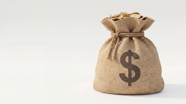 a bag of money to get rich