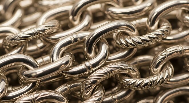 Elegant Silver Jewelry Chain with Twisted Link Detail