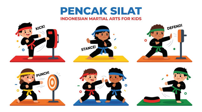 Pencak Silat A Fun Introduction to Indonesian Martial Arts for Children with Punching and Kicking Techniques