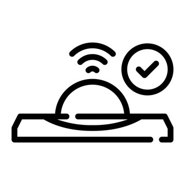 motion sensor line icon