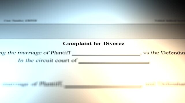 A Complaint for Divorce in Circuit Court Generic Document