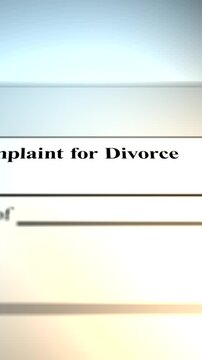 A Complaint for Divorce in Circuit Court Generic Document - Vertical