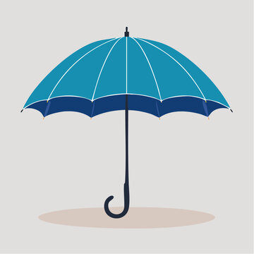 Blue Umbrella Illustration