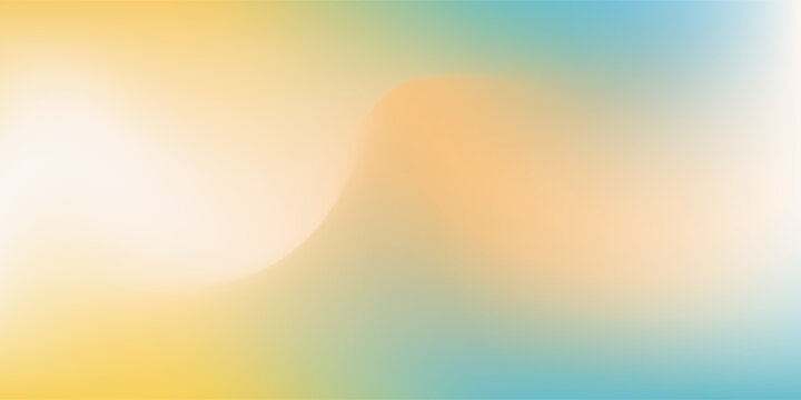 Blurred color gradient background, abstract turquoise blue yellow grain gradation texture, vector soft khaki texture abstract background
