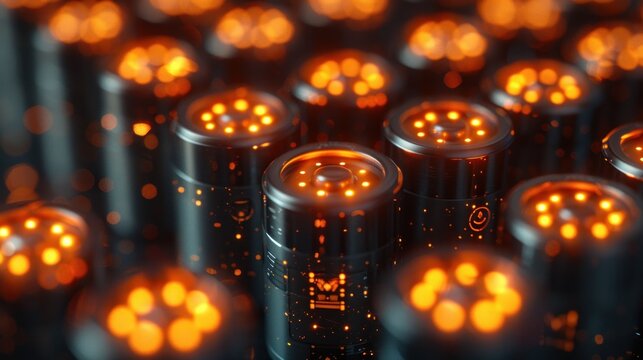 batteries and charging pile